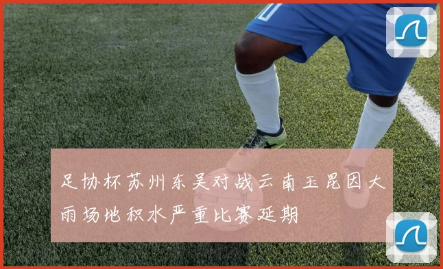 足协杯苏州东吴对战云南玉昆因大雨场地积水严重比赛延期